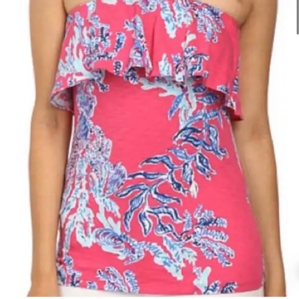 Lilly Pulitzer strapless top